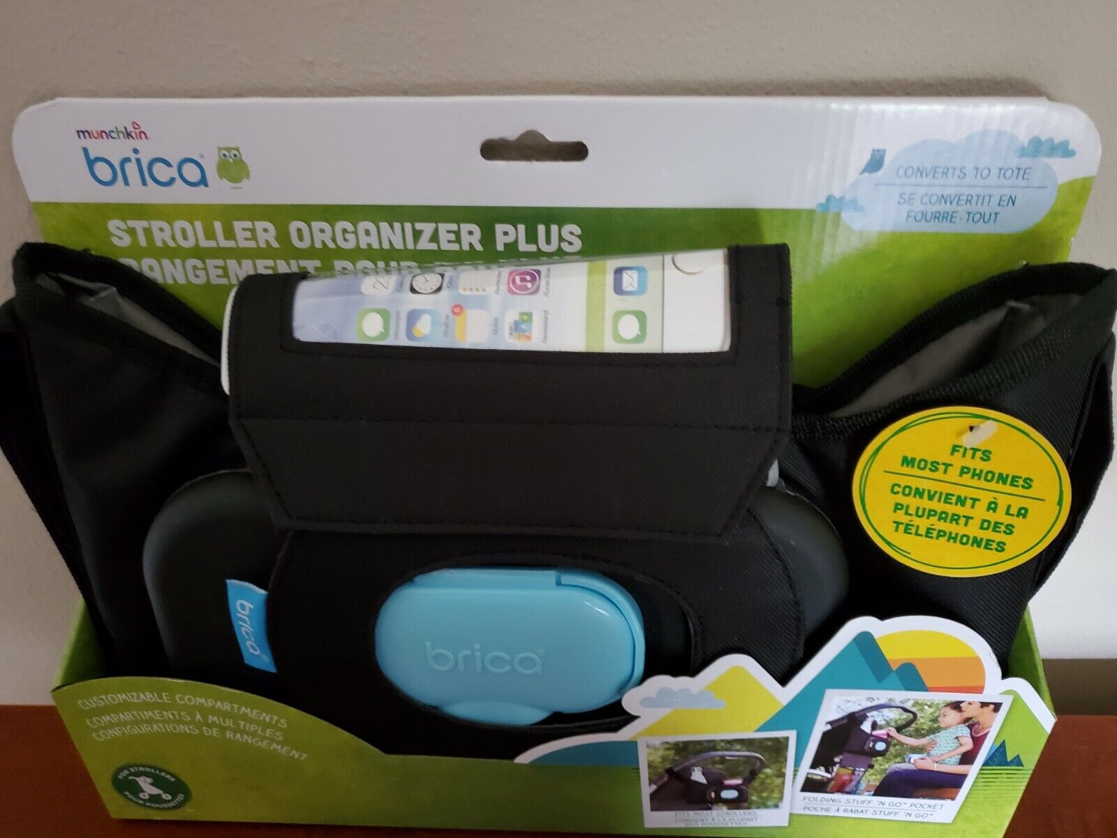 Brica Stroller Organizer Plus Customizable Compartments Tote Baby Gift Shower!!!