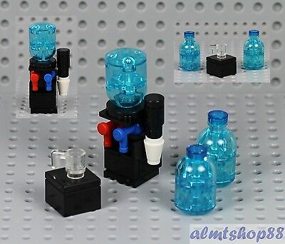 Lego - Water Cooler W/ Refill Bottles Drink Dispenser Kitchen Office Minifigure