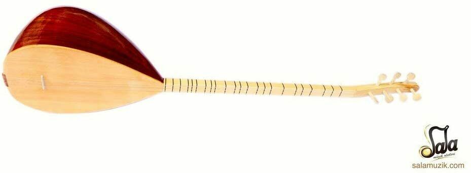 Turkish  Long Neck Mahogany Baglama Saz String Musical Instrument For Sale