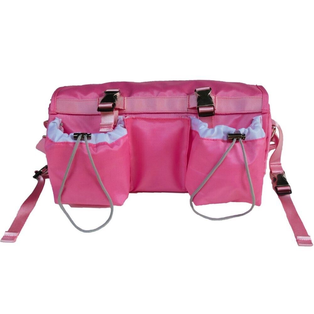 Buggygear Stroller Bag Clip On With Handle Zipper Inside Pocket Niki Pink