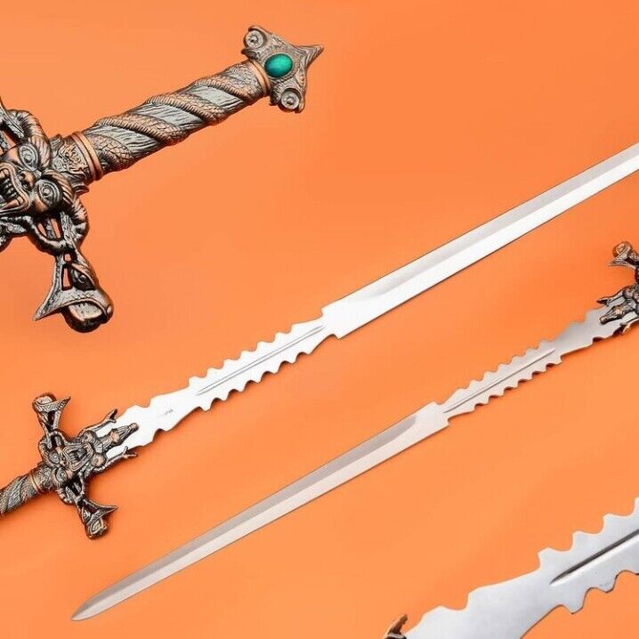 Long Sword Full Tang Huge 41& Steel Sword Blade With Halloween Hilt Handle Sword