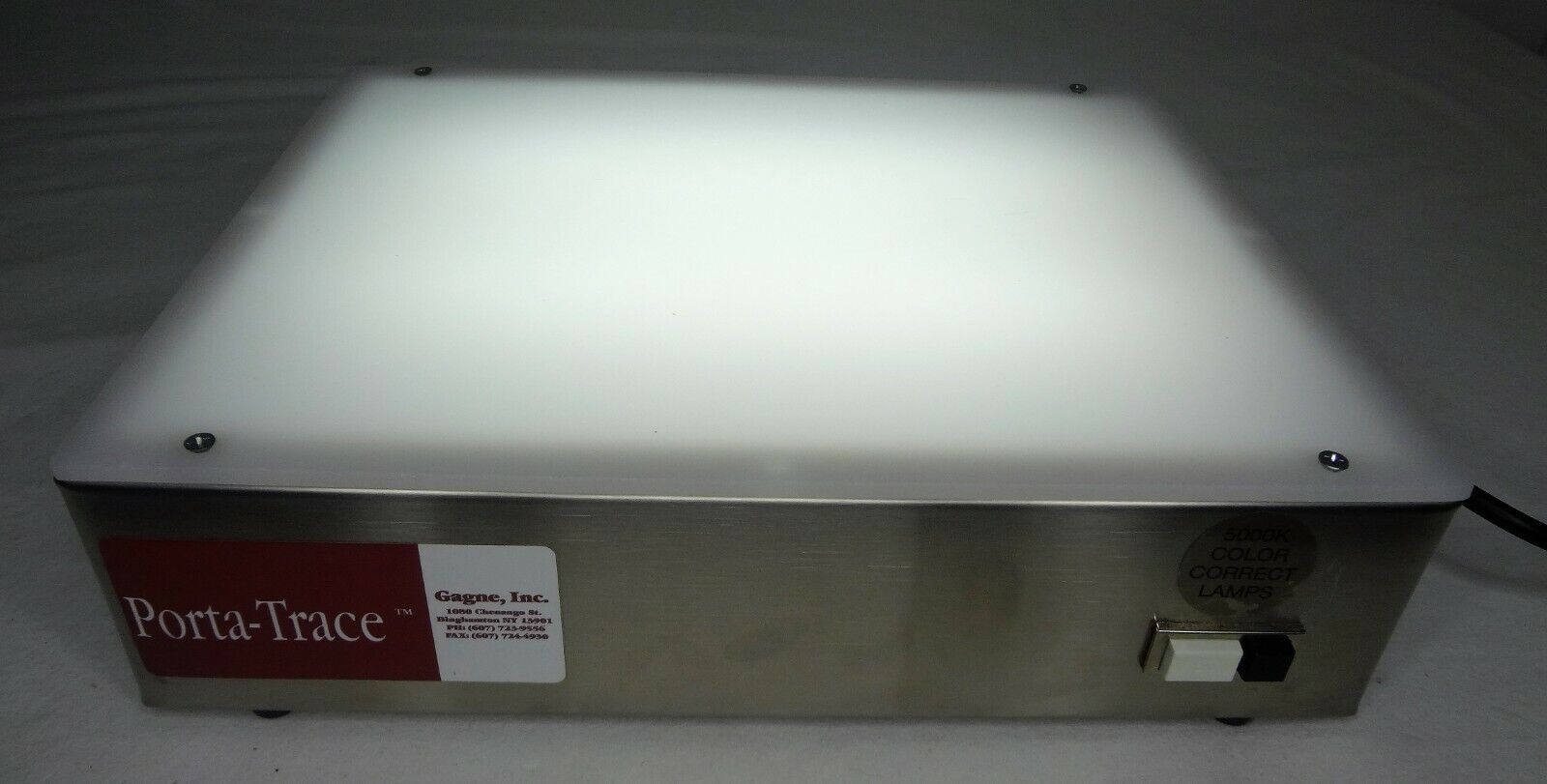 Porta-trace 334e Light Box For Art/crafts 115vac 60hz W/ Pouch--tested