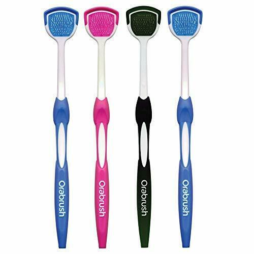 Orabrush Tongue Cleaner | Helps Cure Bad Breath | 4 Tongue Scrapers - Colors ...
