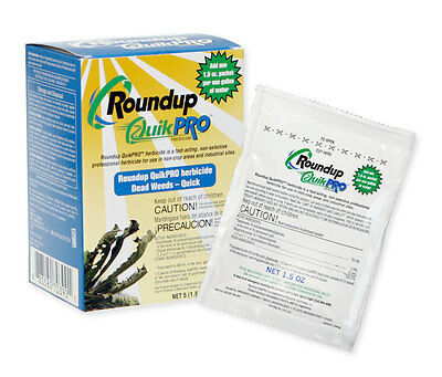 Roundup Quikpro 73.3% 5 - 1.5 Oz. Packets Make 5 Gallons Round Up Quickpro