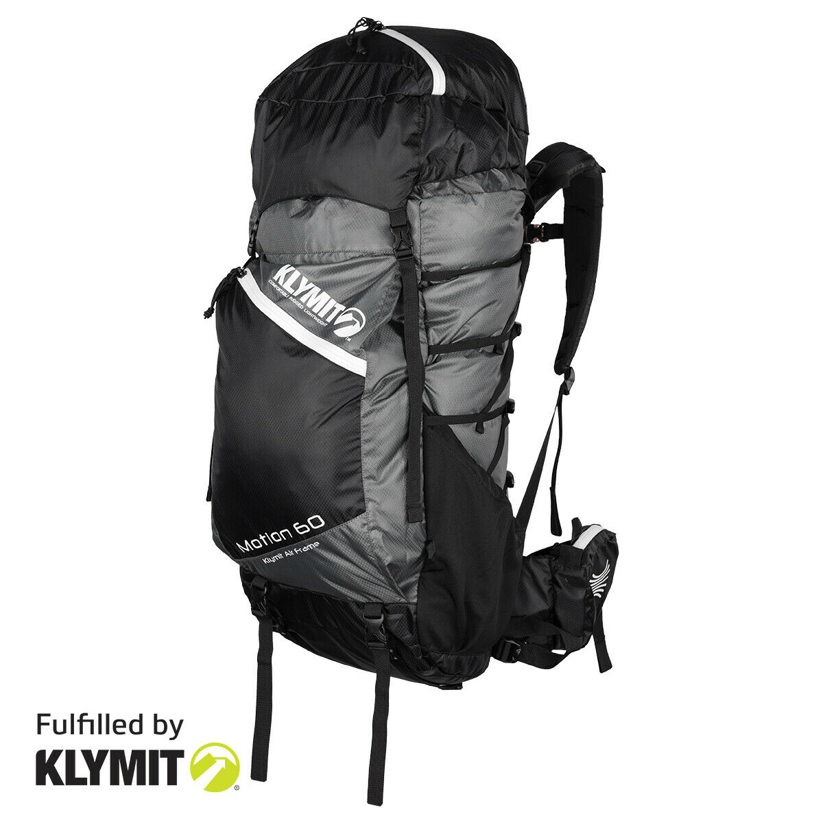 Klymit Motion 60 Backpack Lightweight Camping Backpacking- Certified Refurbished