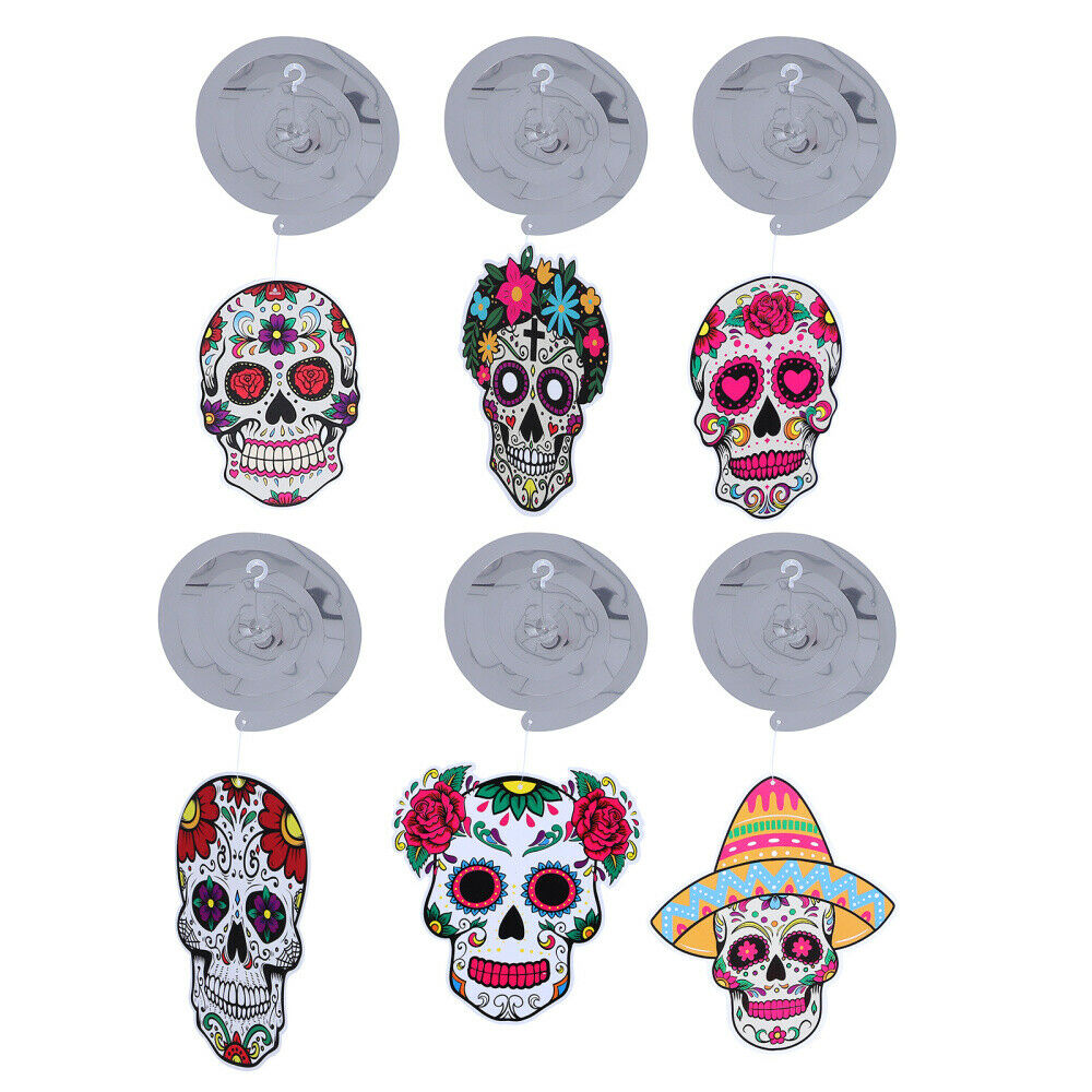 12pcs Pendant Day Of The Dead Spiral Pendant For Home