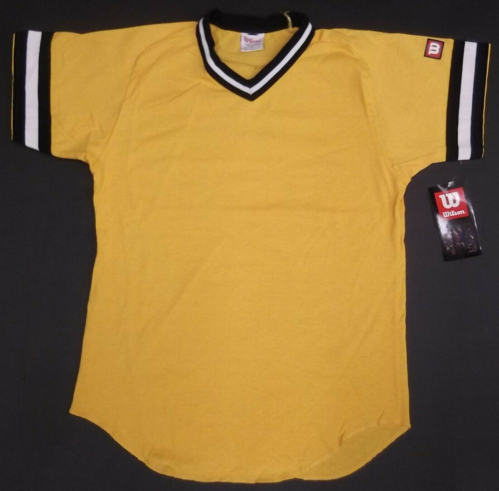 Wilson Gold V-neck Throwback Jersey Youth
